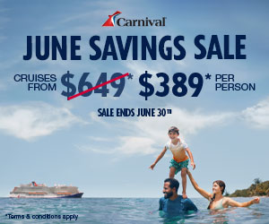 Carnival Cruises June Specials - Special cruise offer